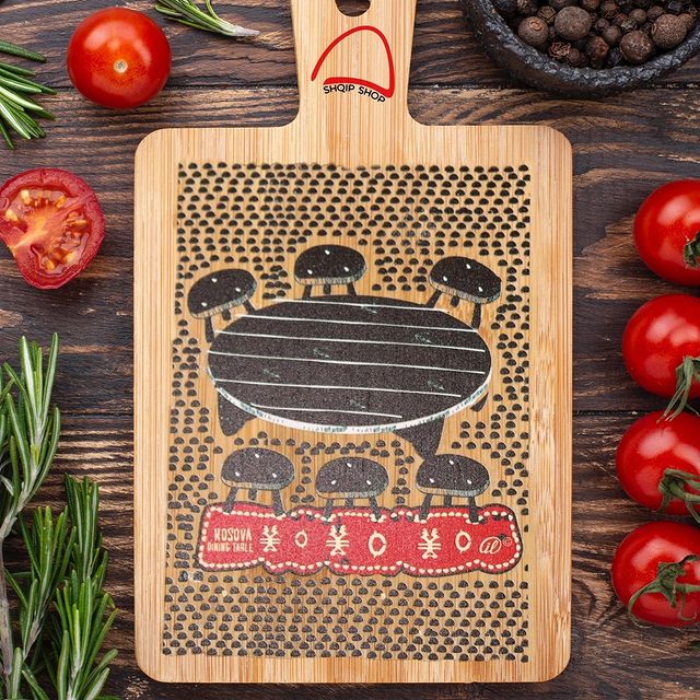 Albanian dining table - Wooden cutting board