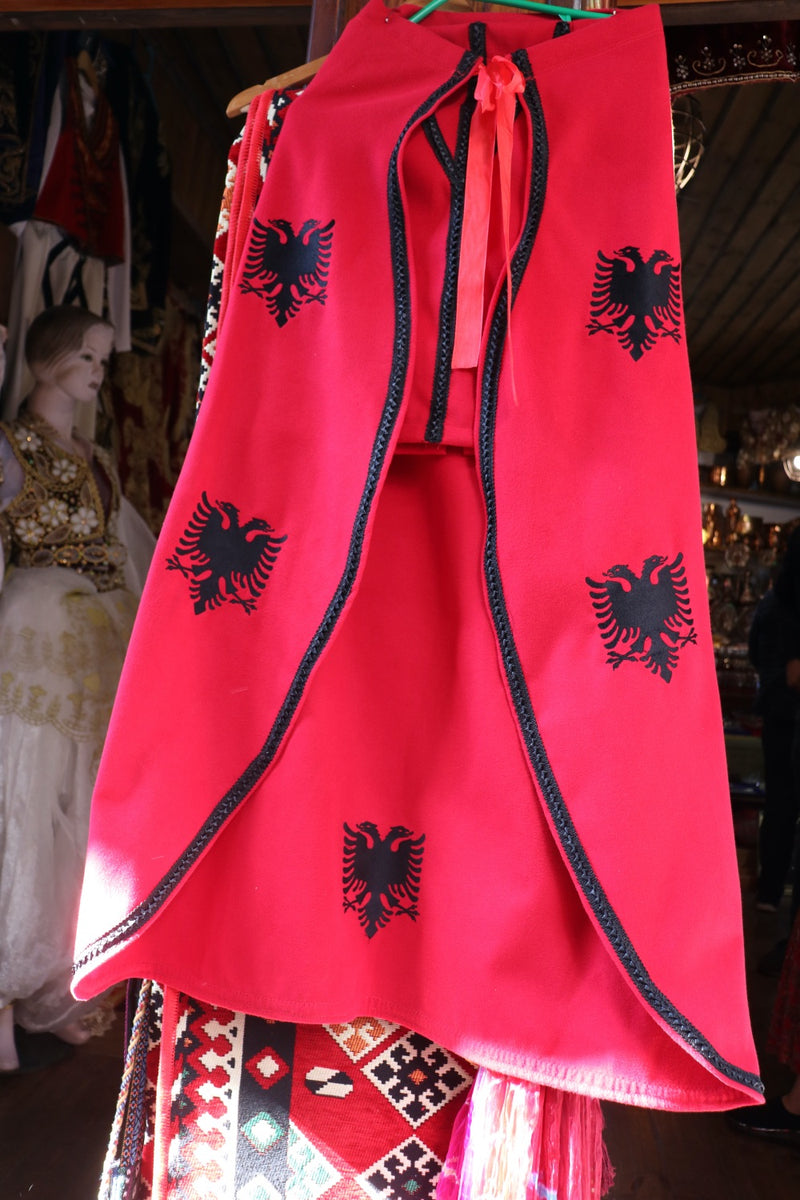 Cloak with Albanian flag