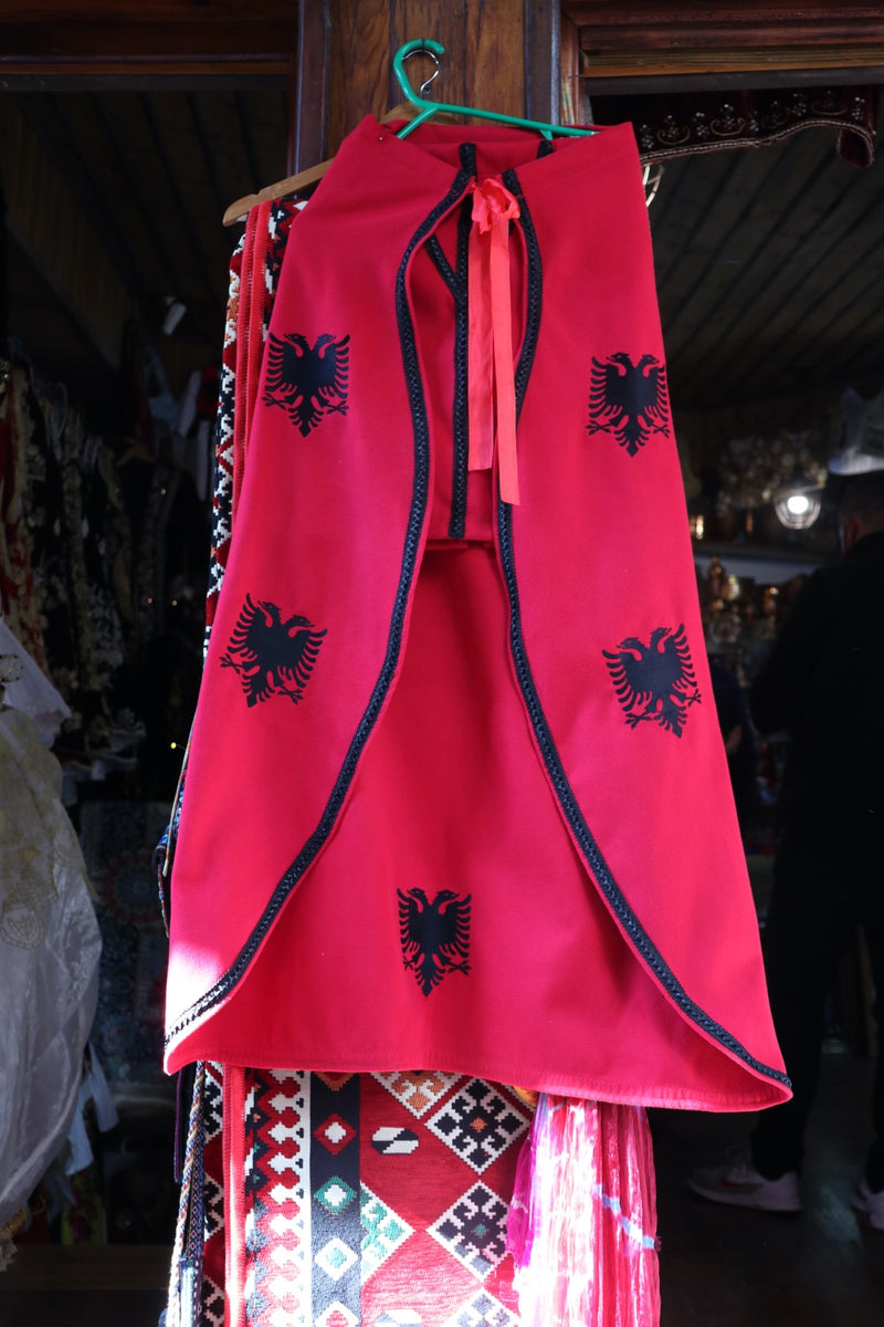 Cloak with Albanian flag