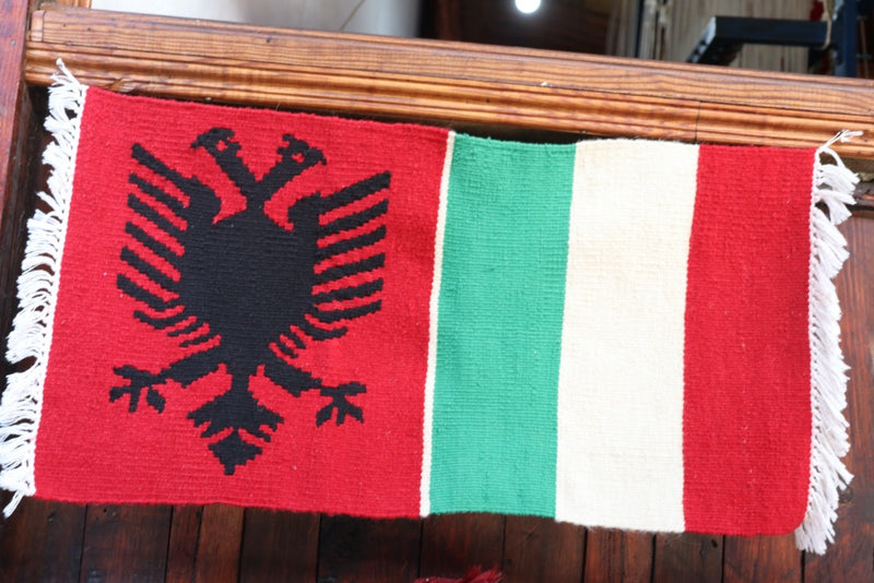 Tapestry (Albanian flag with another country)
