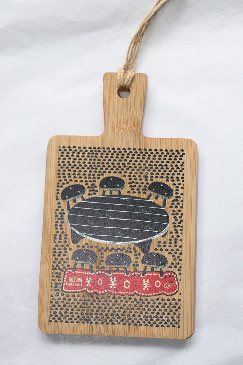 Albanian dining table - Wooden cutting board